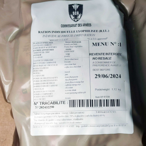 UK British 24H MRE Case 10 Ration Packs for 10 Days